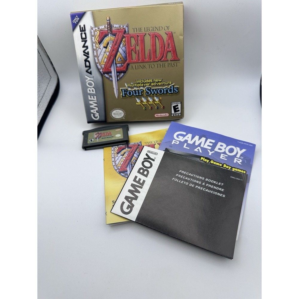 Zelda A Link to the Past Four Swords Game Boy Advance GBA Box Inserts NO Manual